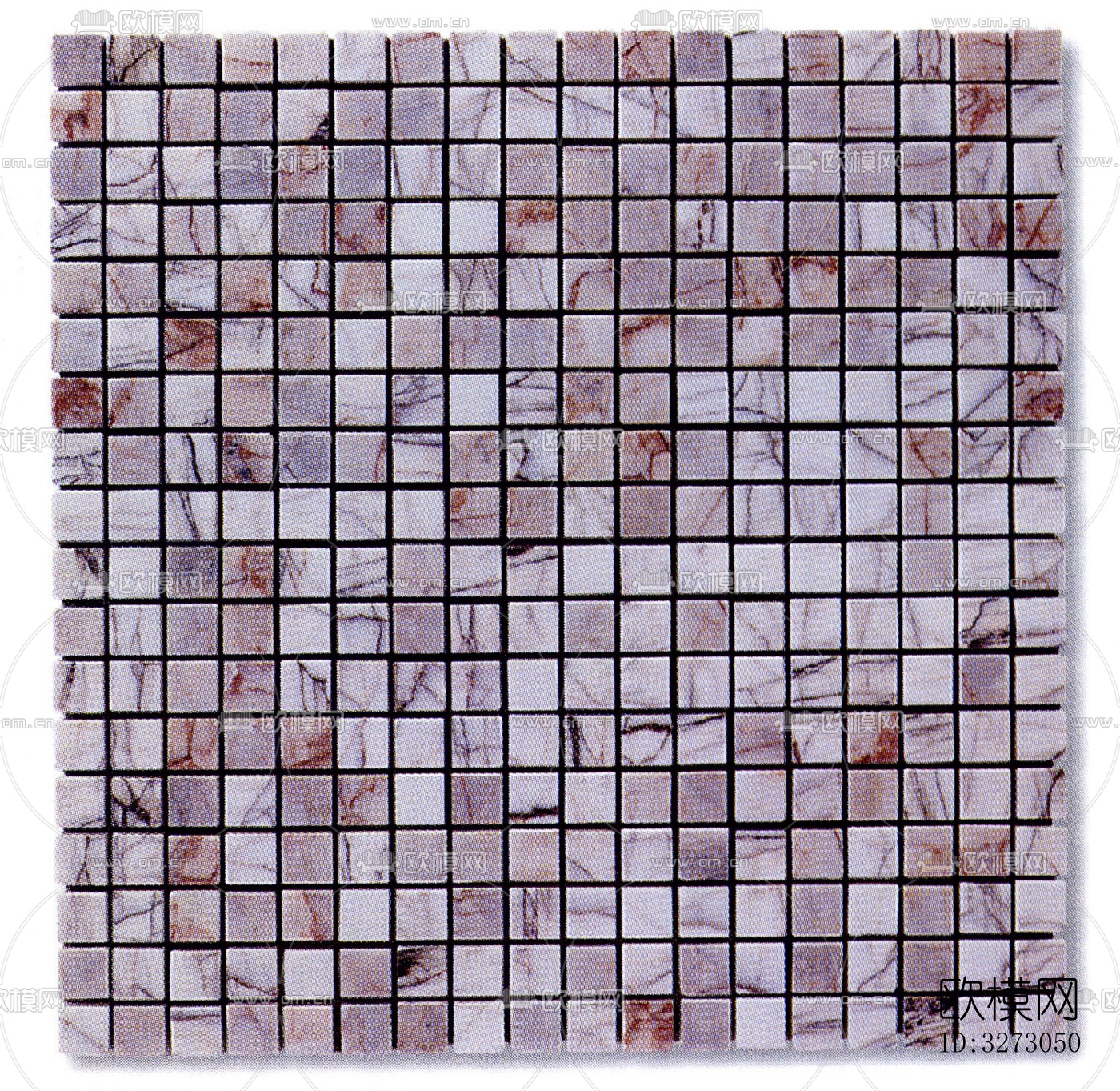 地面砖文化石石材马赛克拼贴下载（渲染图8）