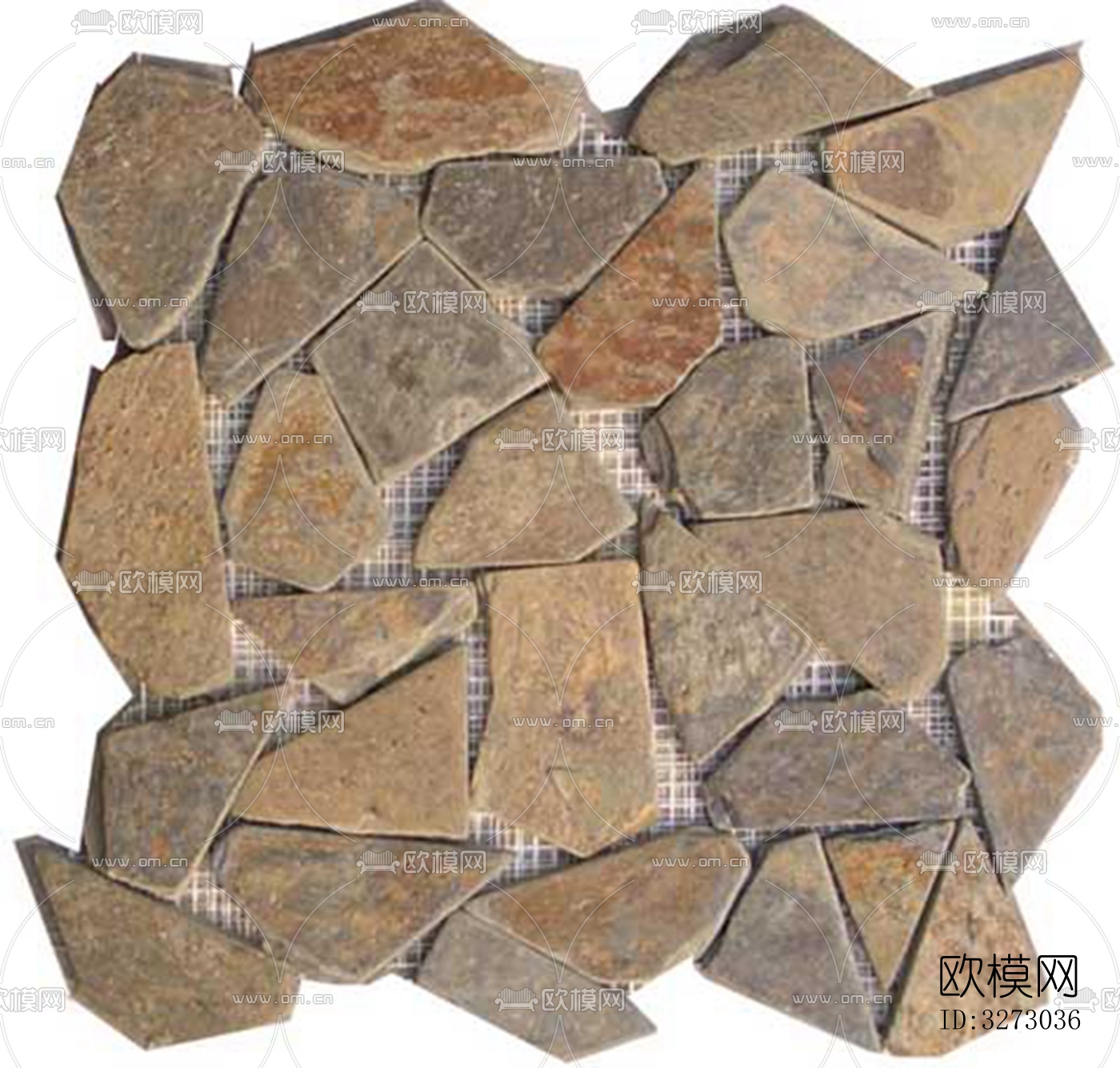 地面砖文化石石材马赛克拼贴下载（渲染图2）
