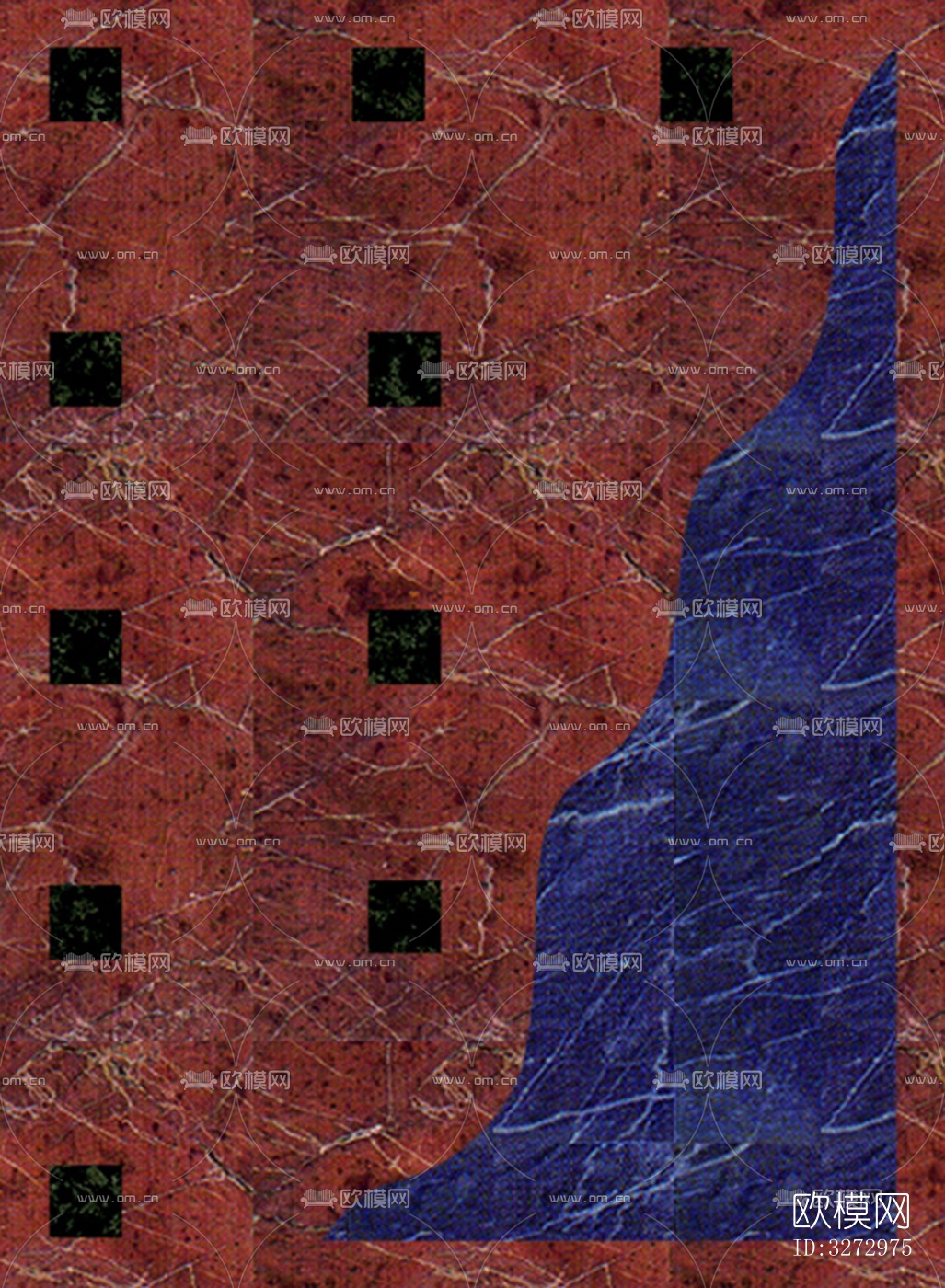 室外石材地面拼花地砖下载（渲染图3）