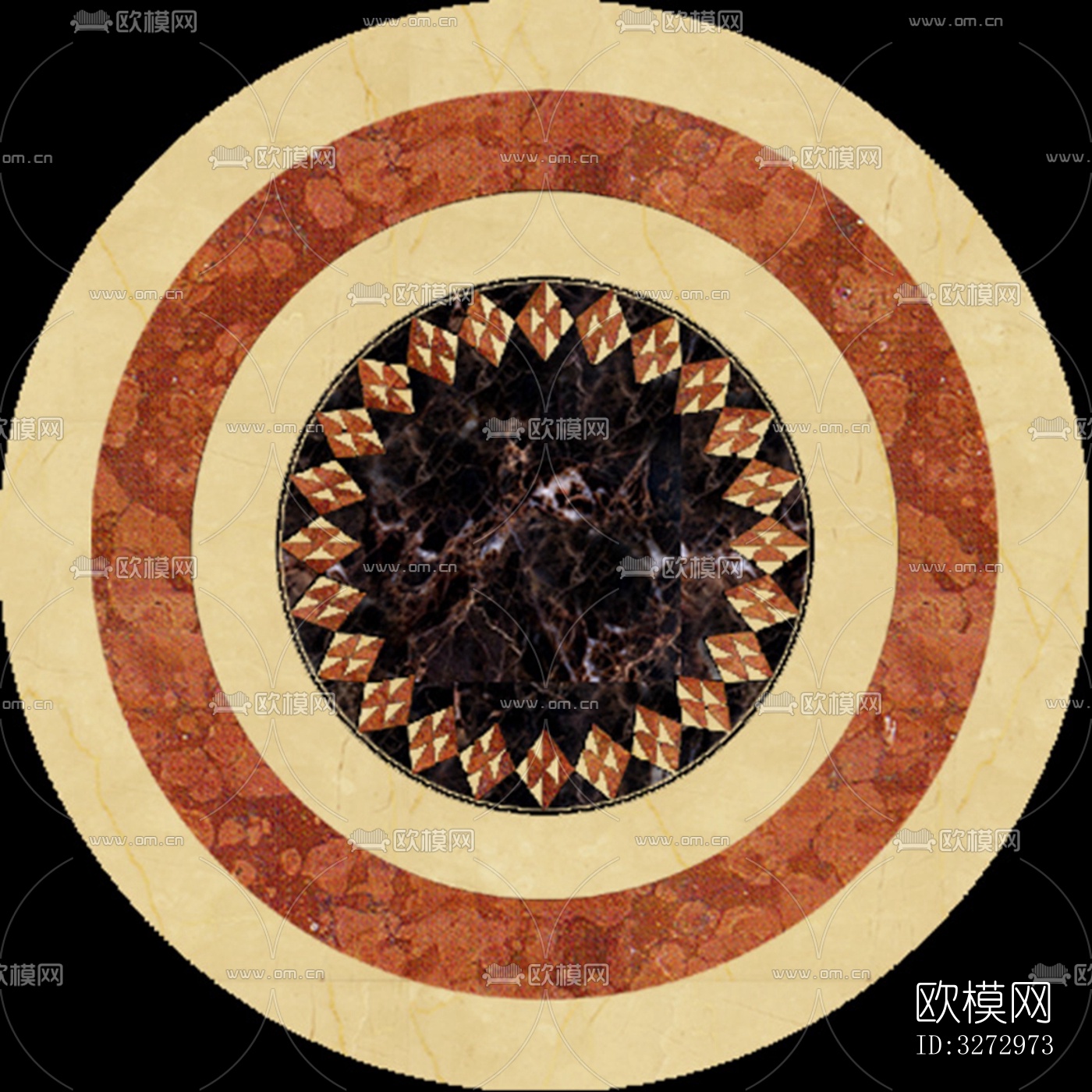 室外石材地面拼花地砖下载（渲染图7）