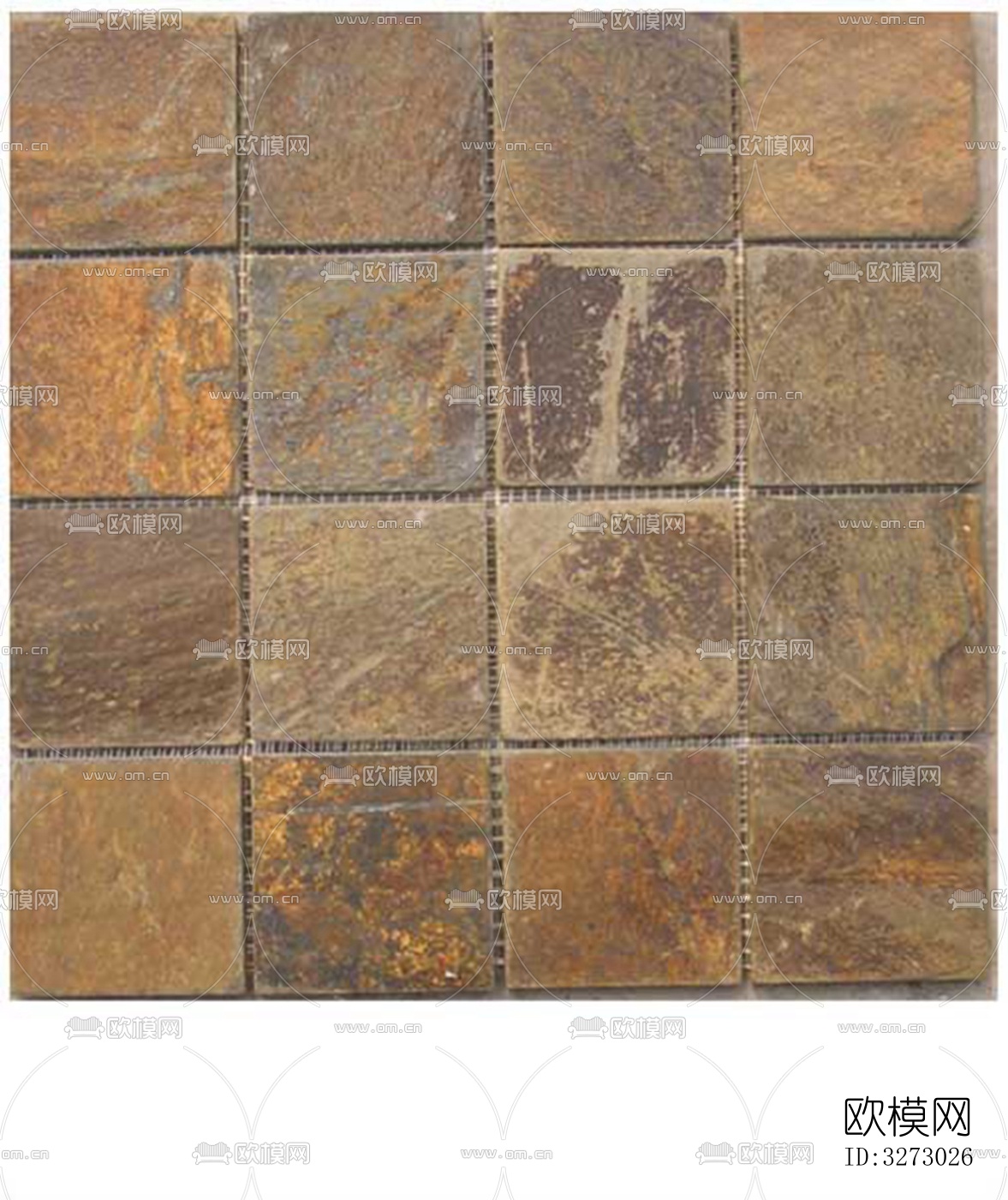 地面砖文化石石材马赛克拼贴下载（渲染图8）