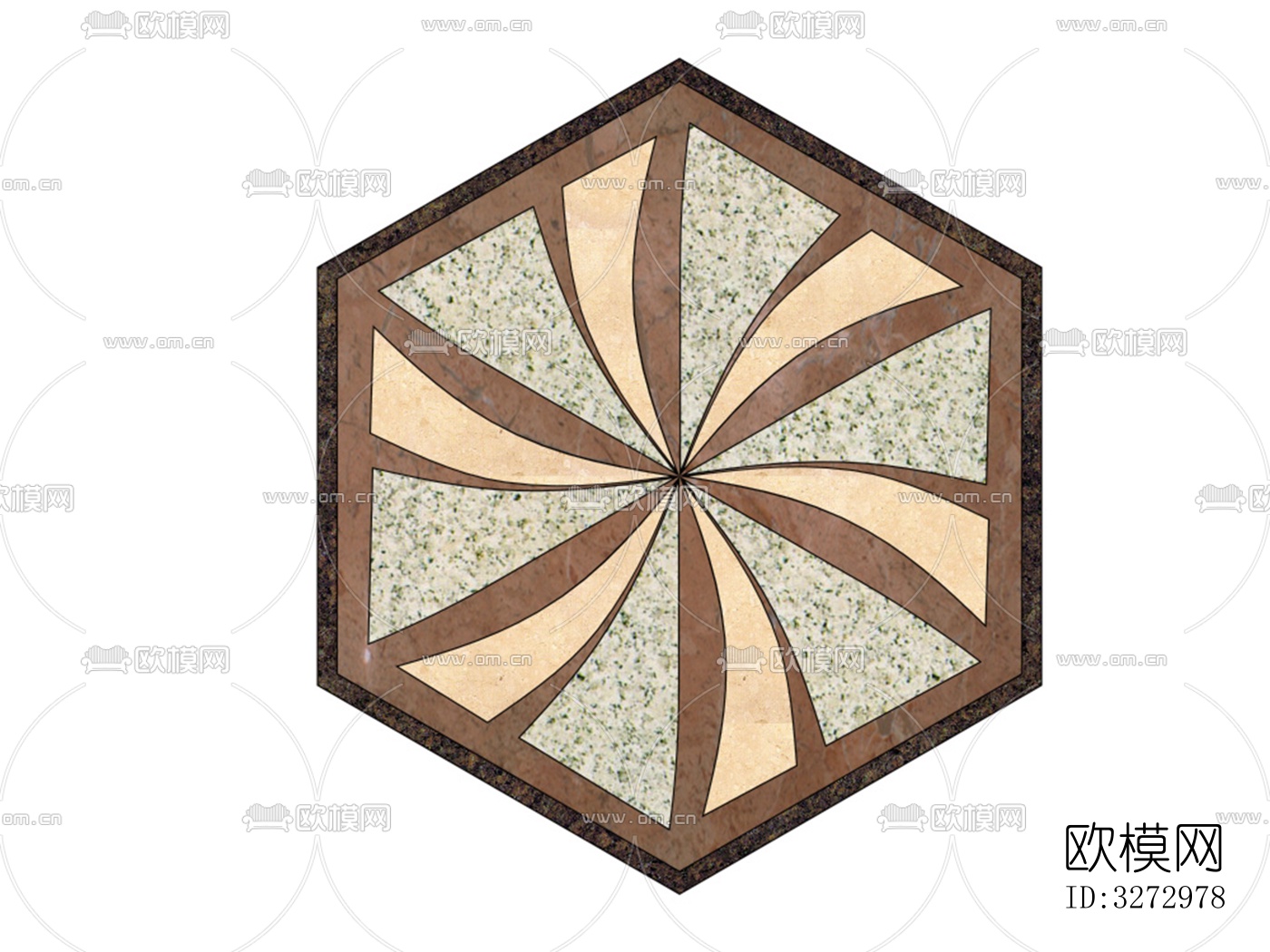 室外石材地面拼花地砖下载（渲染图5）