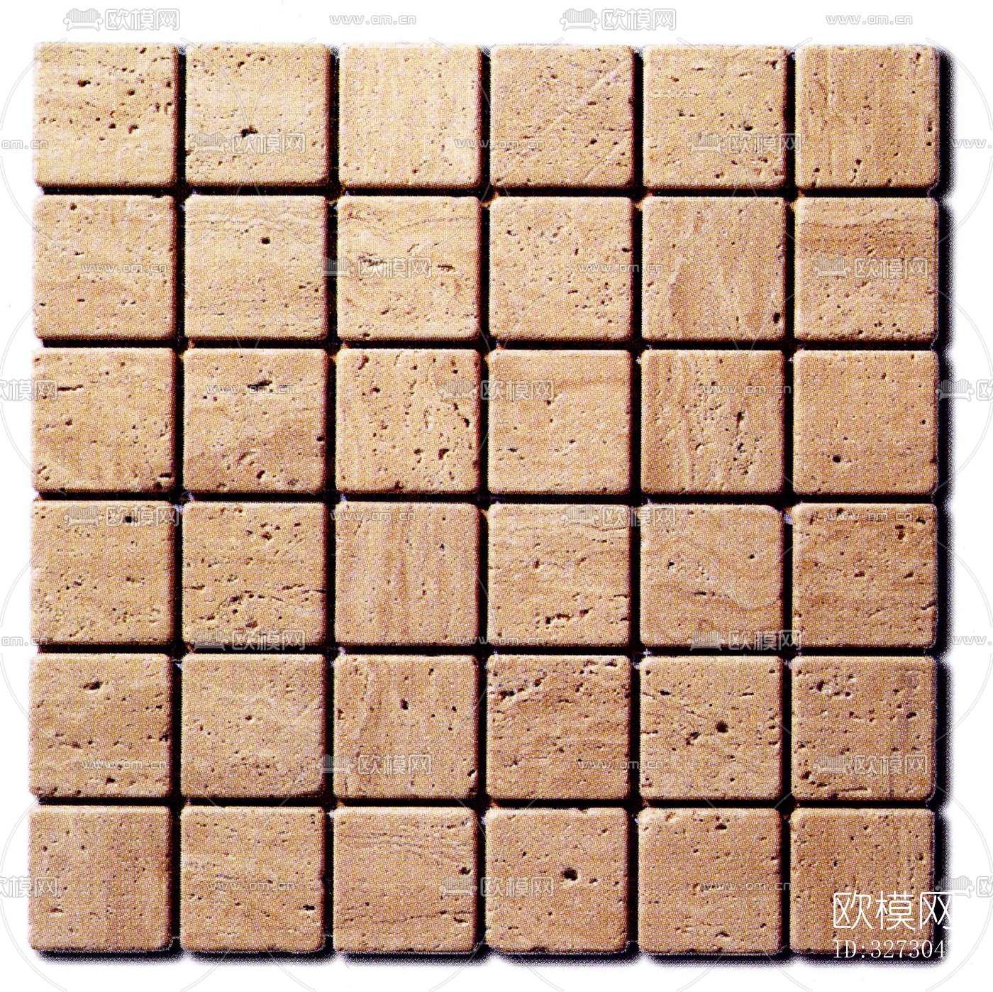 地面砖文化石石材马赛克拼贴下载（渲染图1）