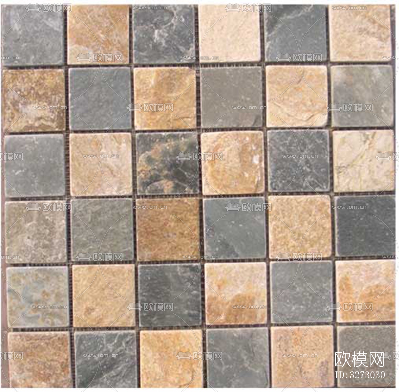 地面砖文化石石材马赛克拼贴下载（渲染图8）