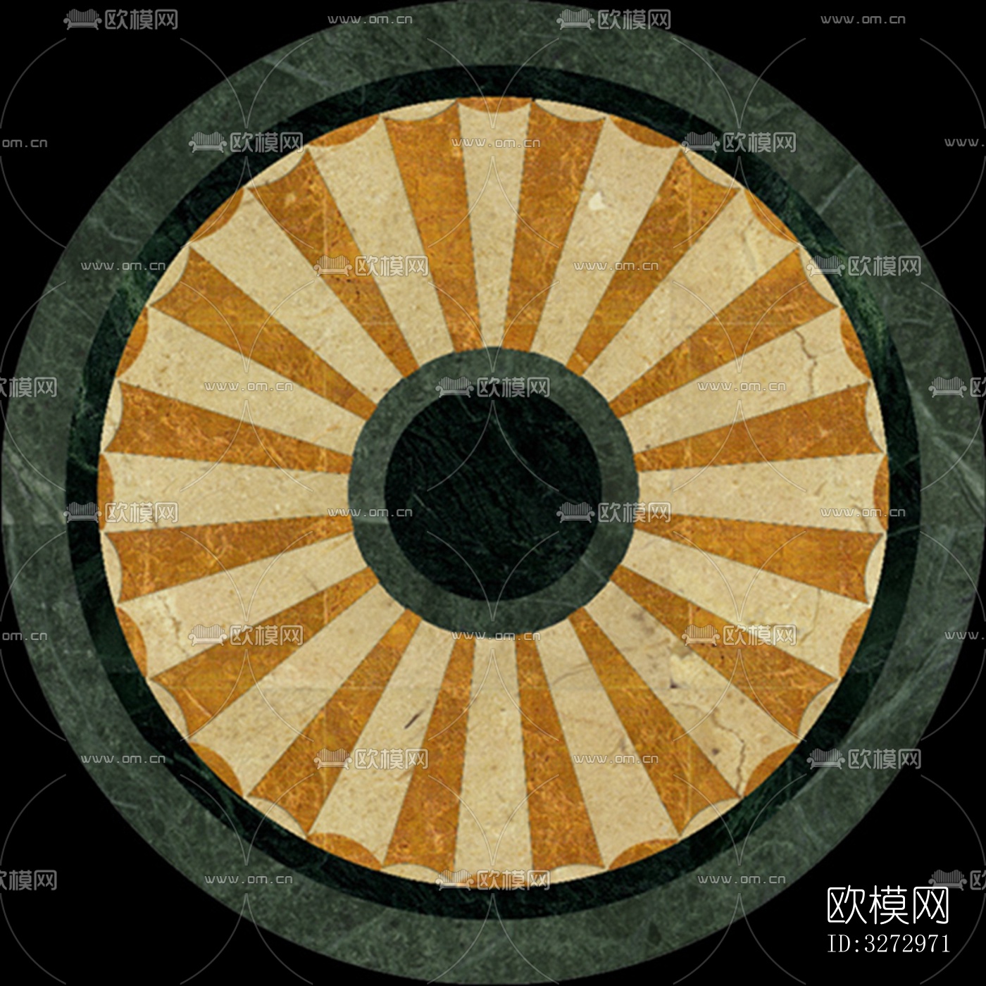 室外石材地面拼花地砖下载（渲染图10）