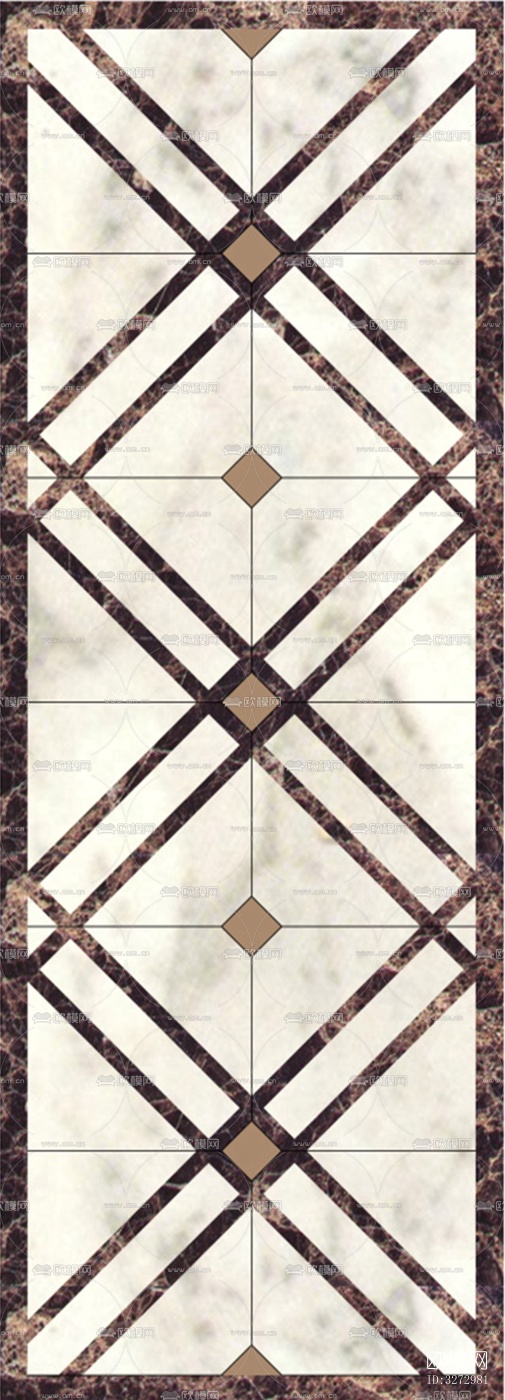 室外石材地面拼花地砖下载（渲染图1）