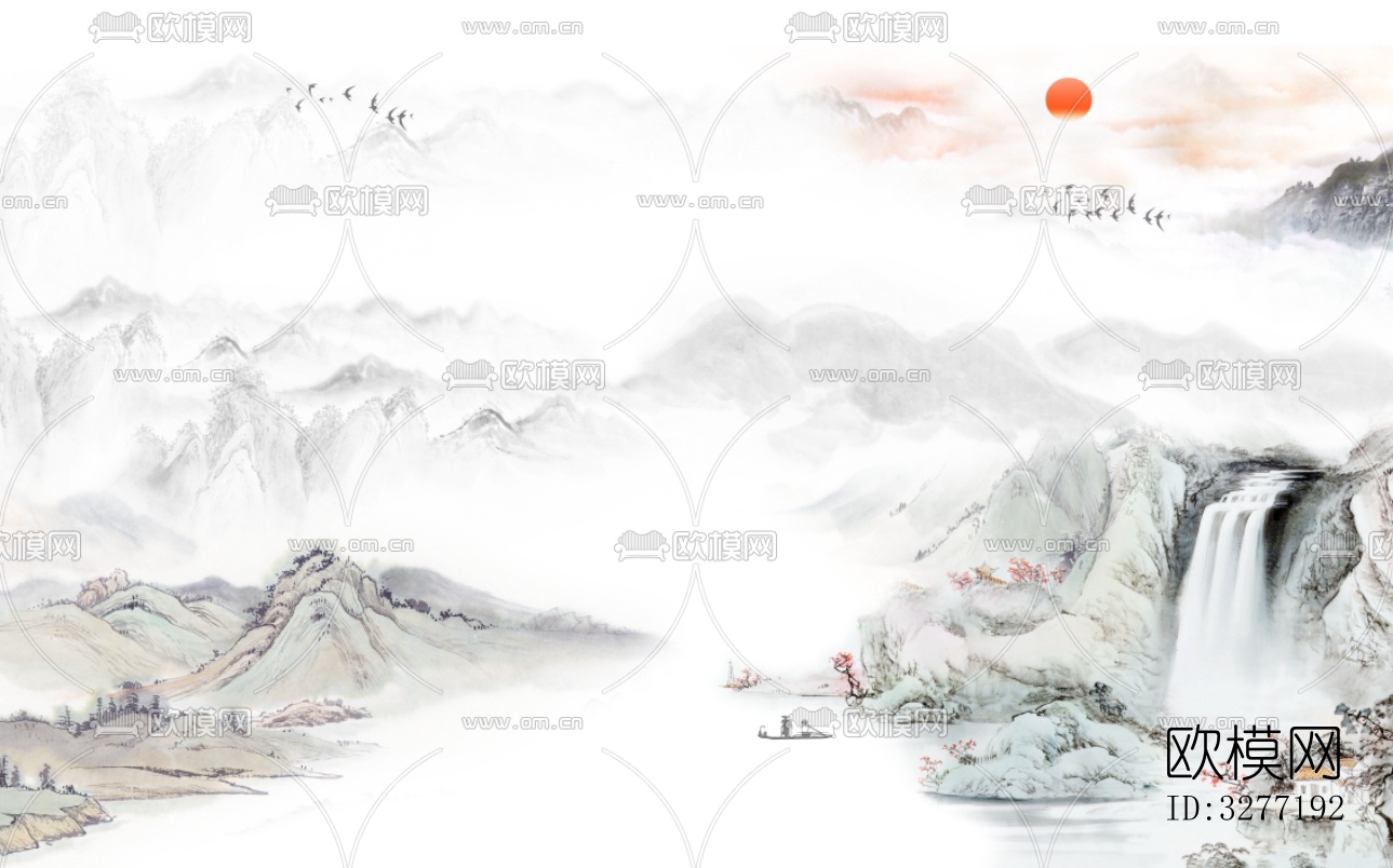 中式山水意境壁纸下载