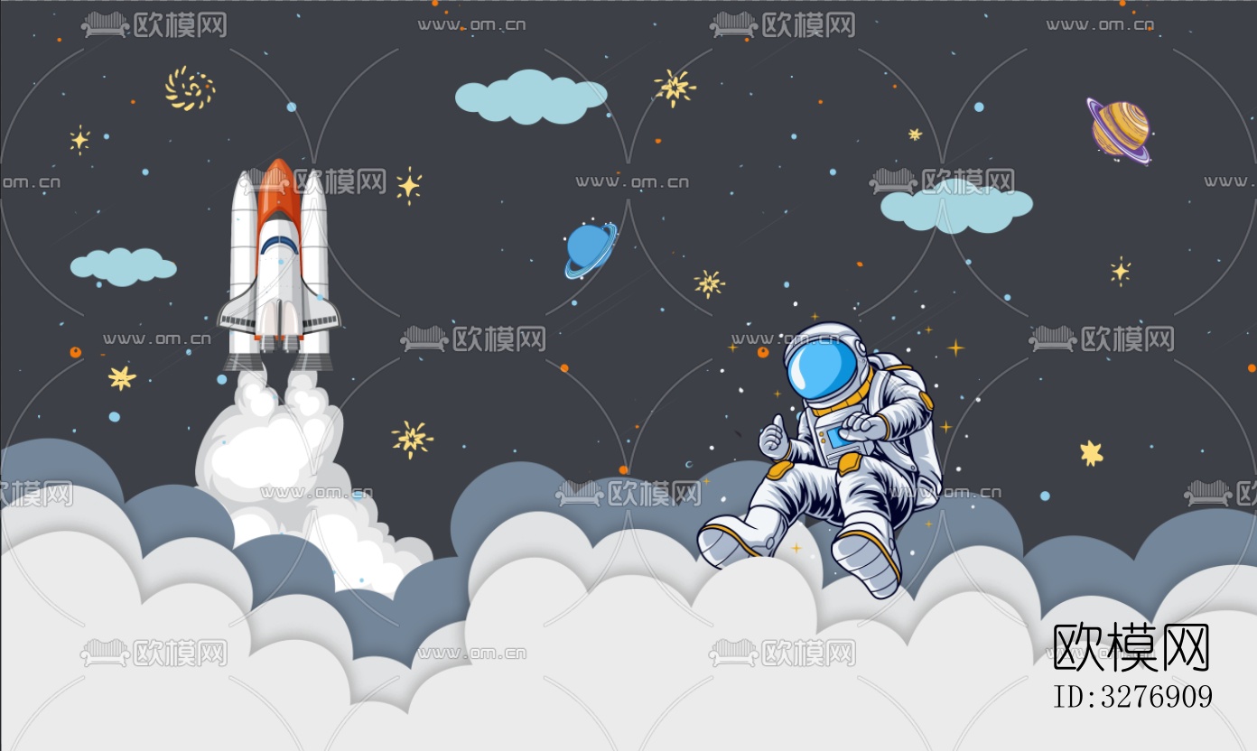 儿童卡通太空壁纸下载