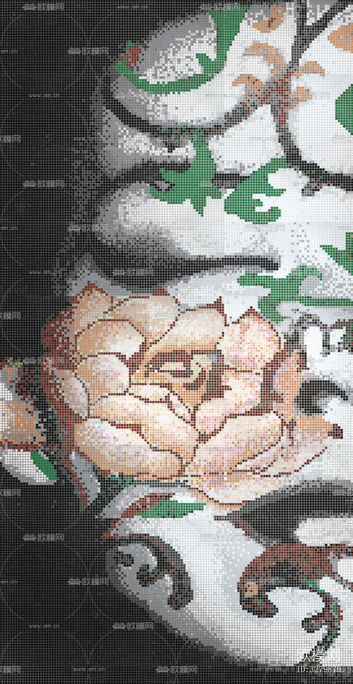 马赛克拼花砖图案下载（渲染图5）