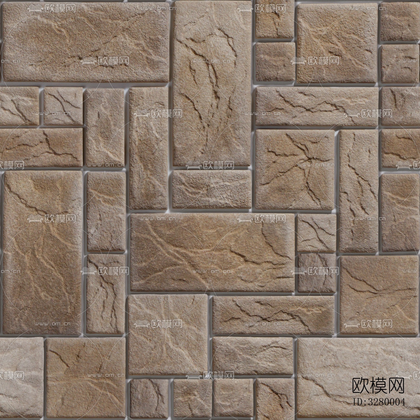 文化石墙面材质下载（渲染图5）