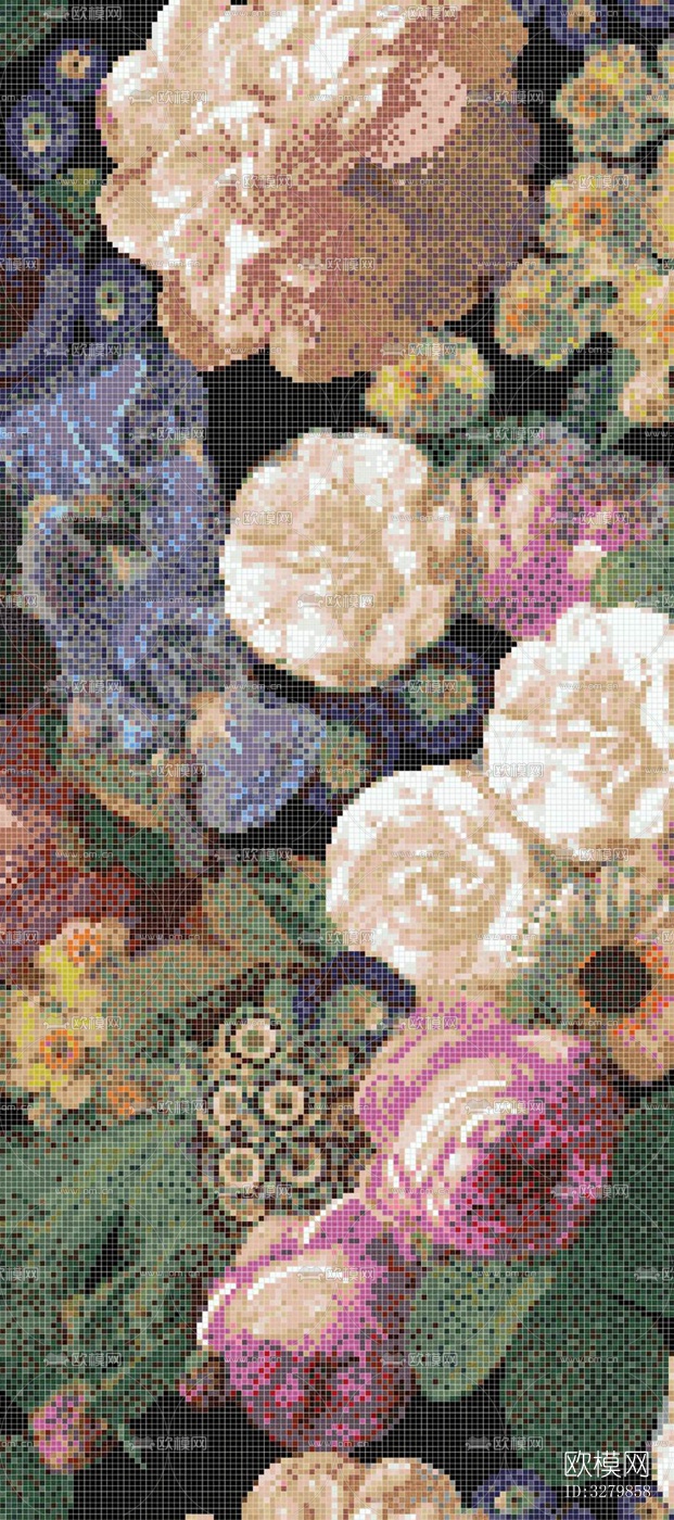 马赛克拼花砖图案下载（渲染图10）