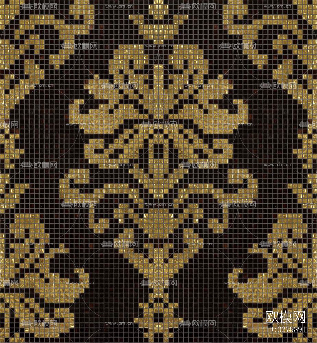 马赛克拼花砖图案下载（渲染图3）