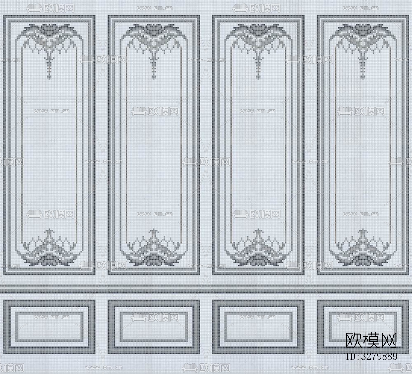 马赛克拼花砖图案下载（渲染图1）