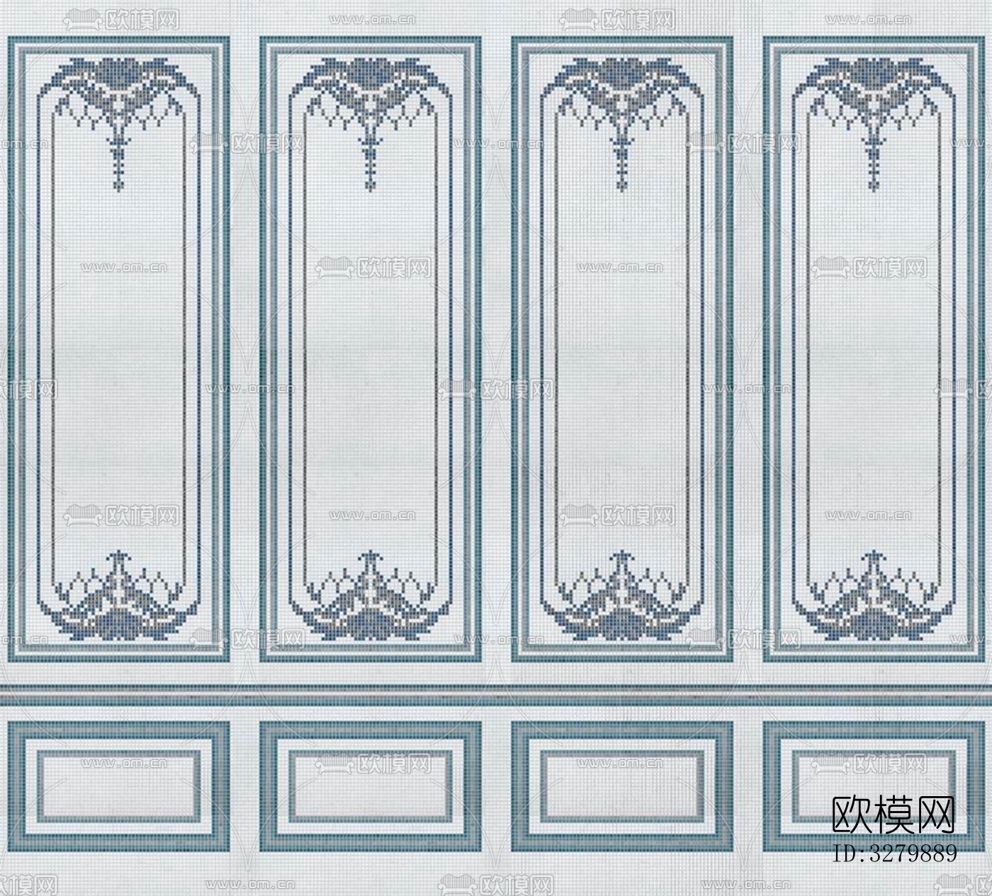 马赛克拼花砖图案下载（渲染图4）