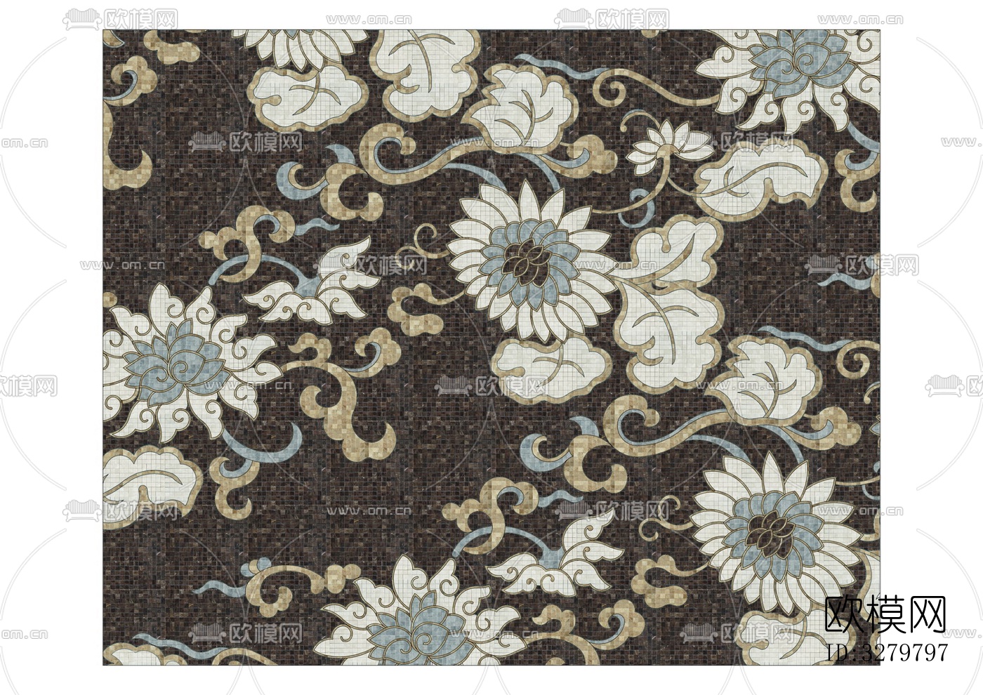 马赛克拼花图案下载（渲染图3）