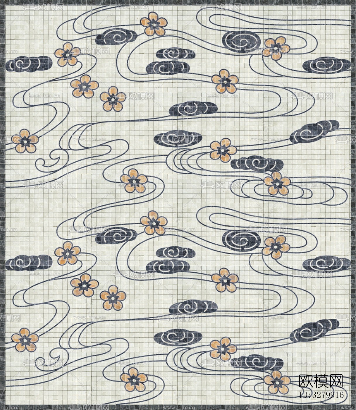 马赛克拼花砖图案下载（渲染图10）