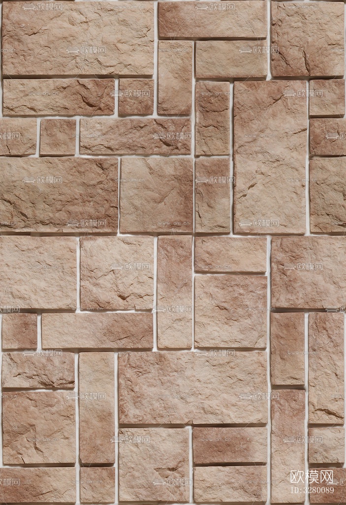 文化石墙面材质下载（渲染图3）