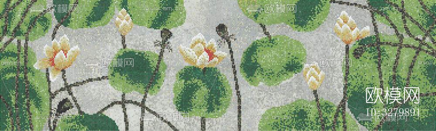 马赛克拼花砖图案下载（渲染图9）