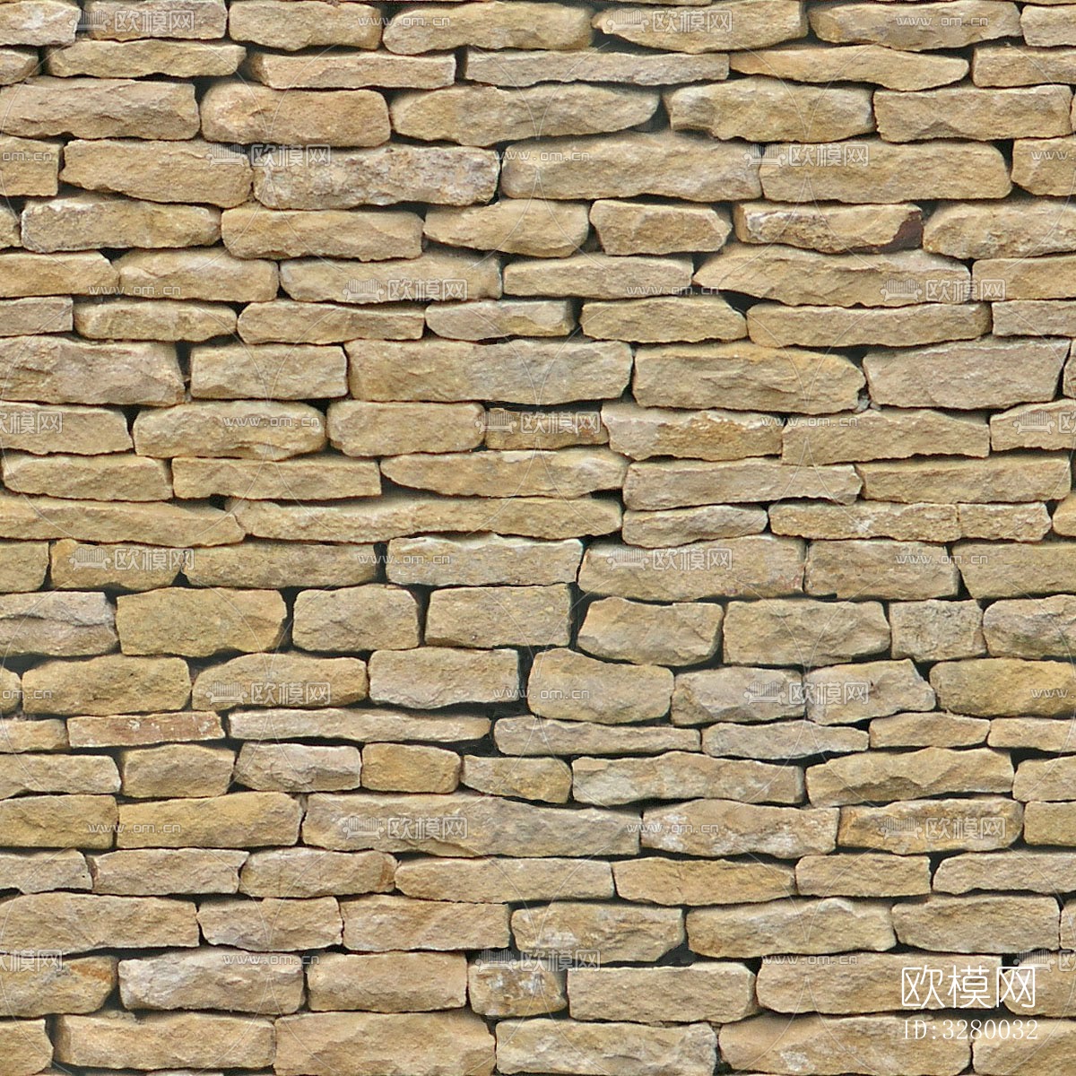 文化石墙面材质下载（渲染图7）