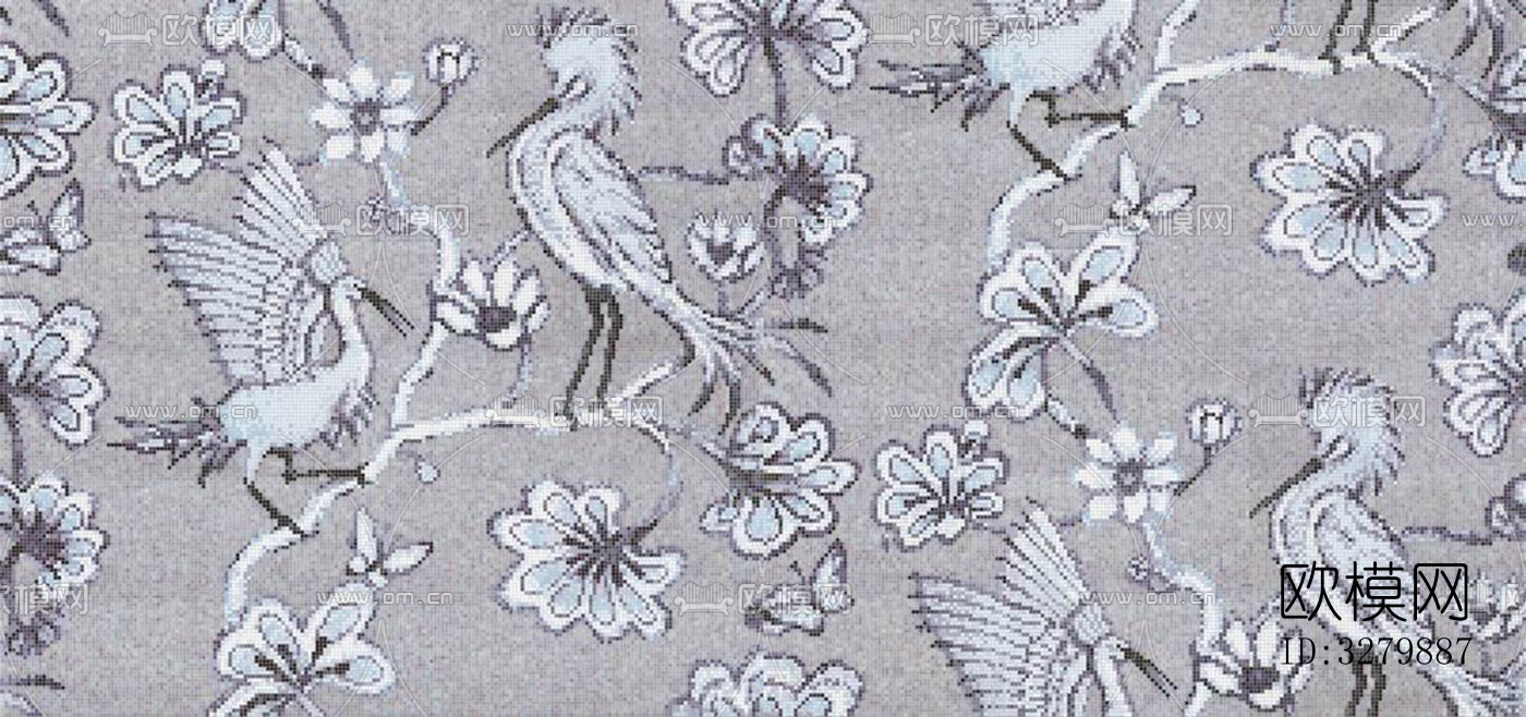 马赛克拼花砖图案下载（渲染图3）