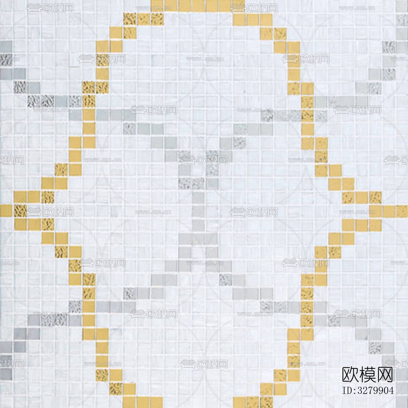 马赛克拼花砖图案下载（渲染图2）