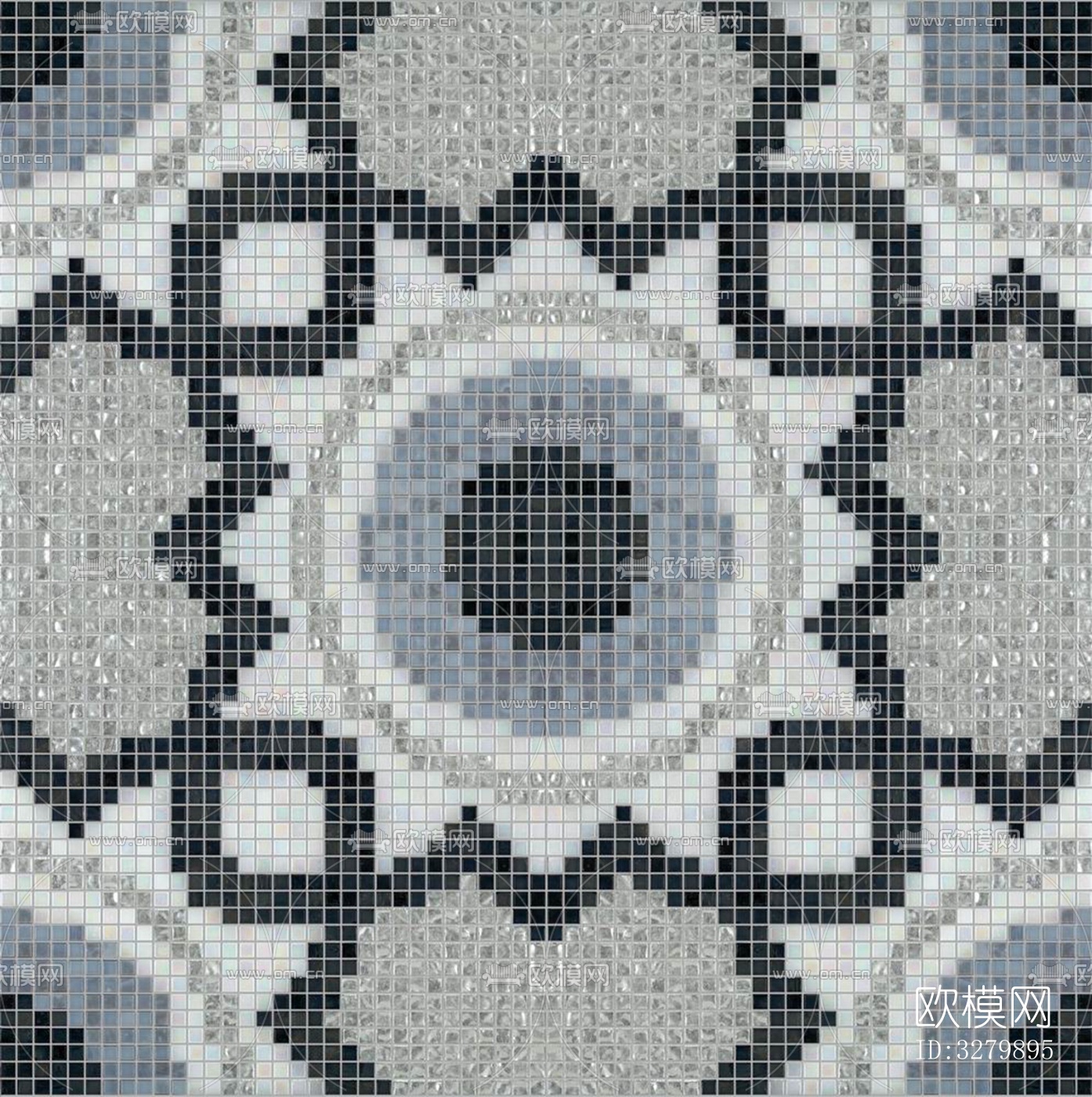 马赛克拼花砖图案下载（渲染图3）