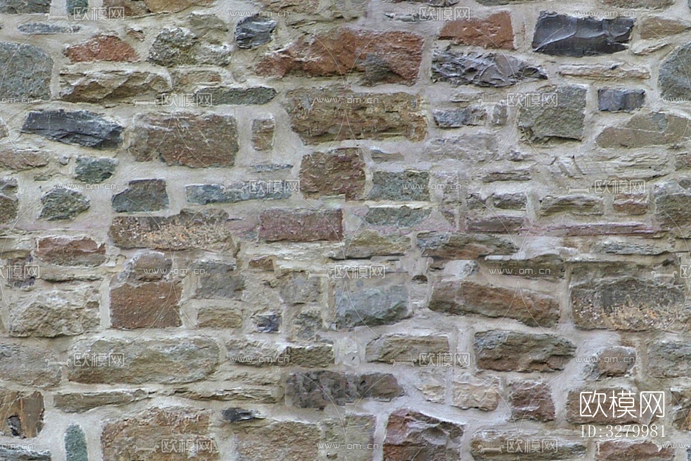 文化石墙面材质下载（渲染图4）