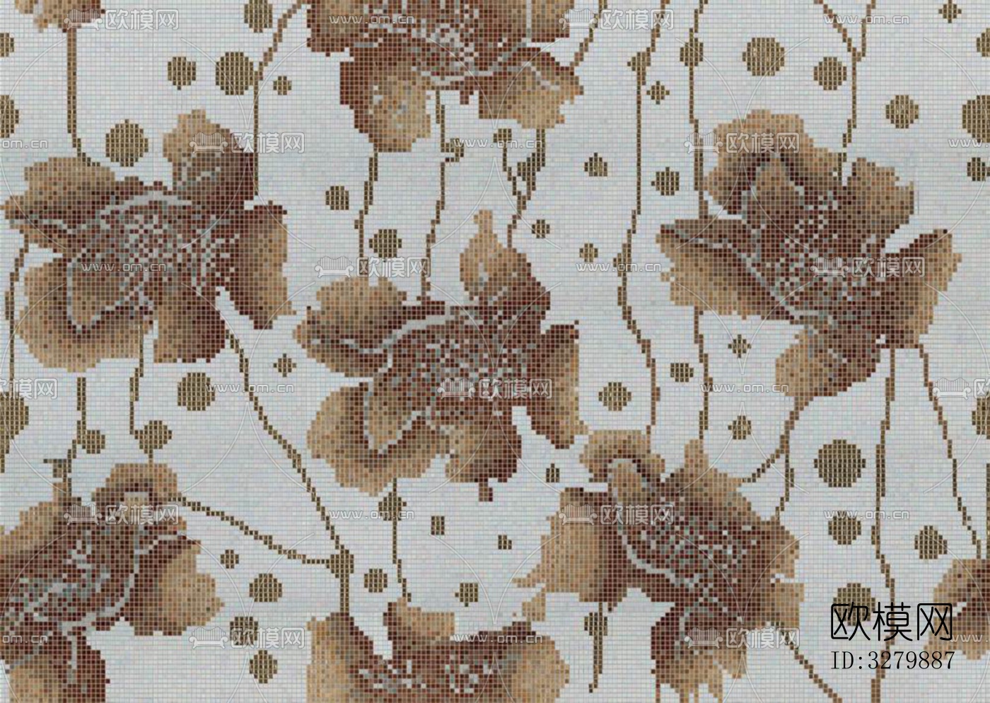 马赛克拼花砖图案下载（渲染图7）
