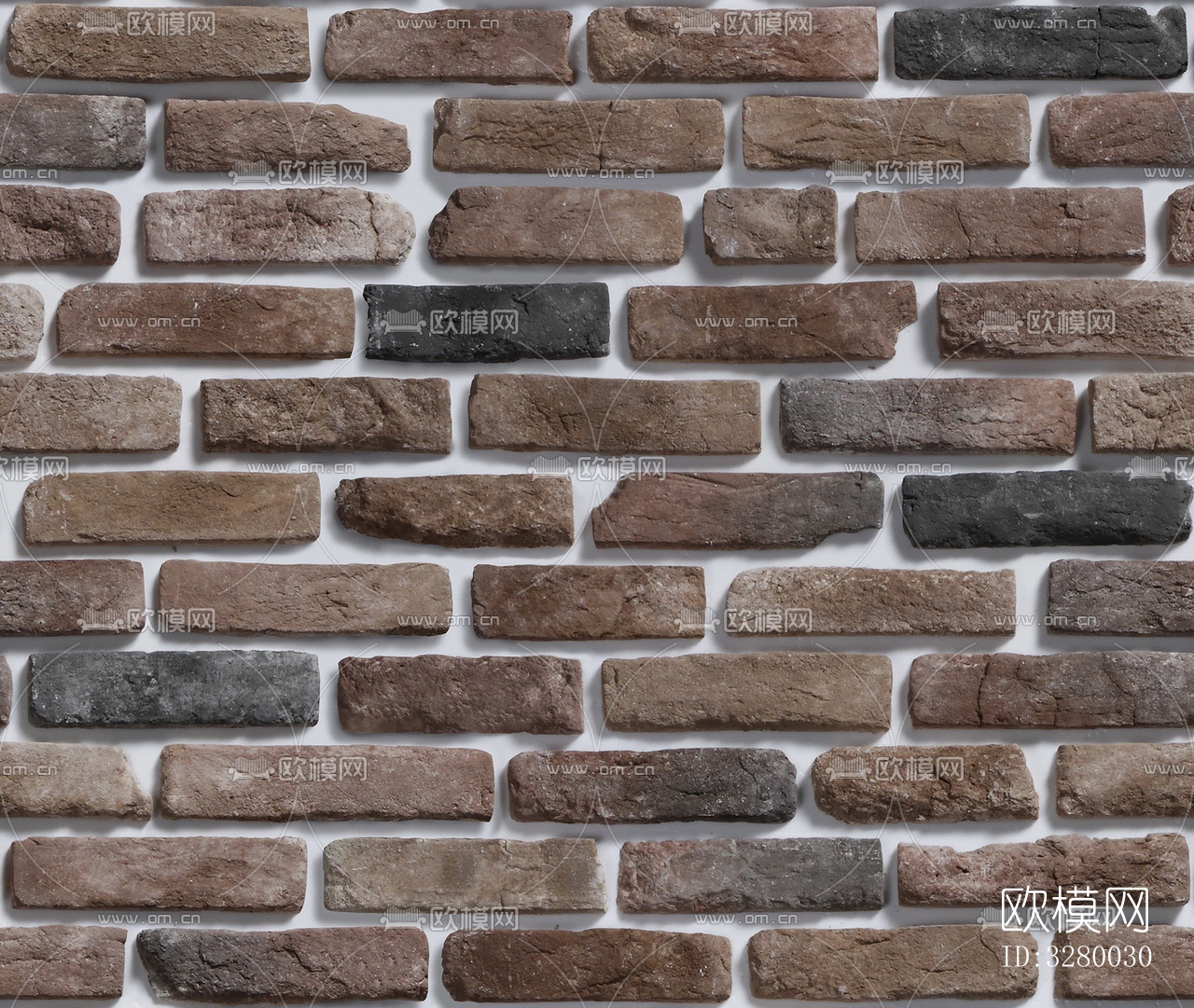 文化石砖石墙面材质下载（渲染图7）