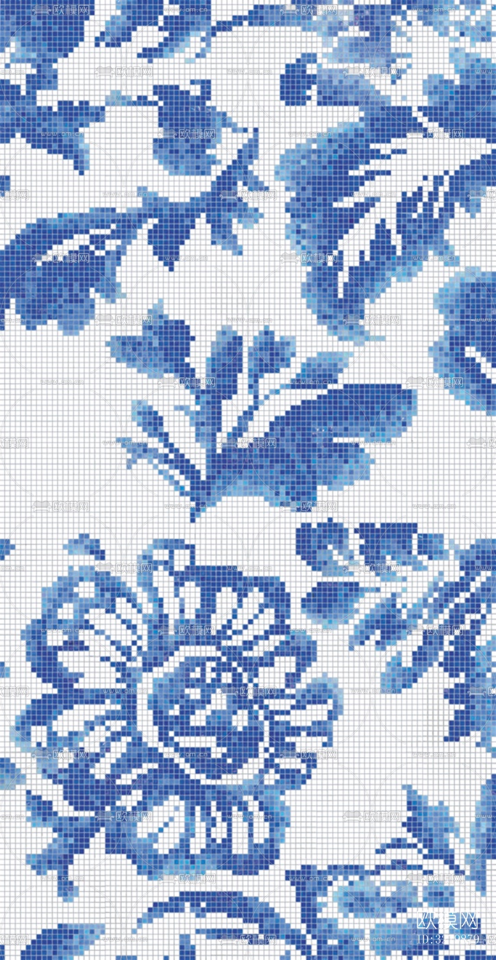 马赛克拼花砖图案下载（渲染图9）