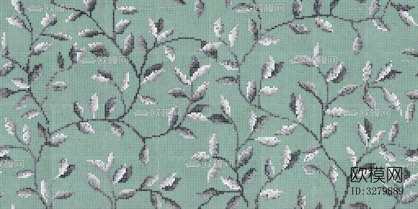 马赛克拼花砖图案下载（渲染图3）
