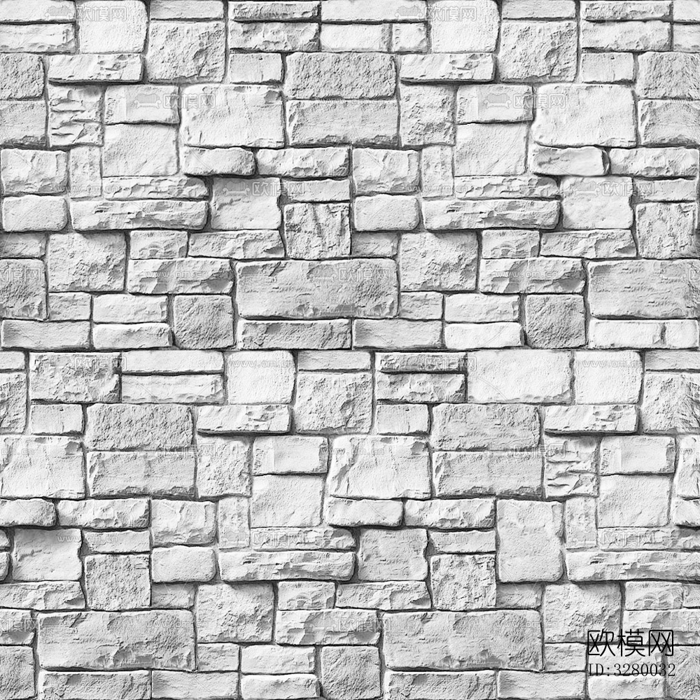 文化石墙面材质下载（渲染图8）