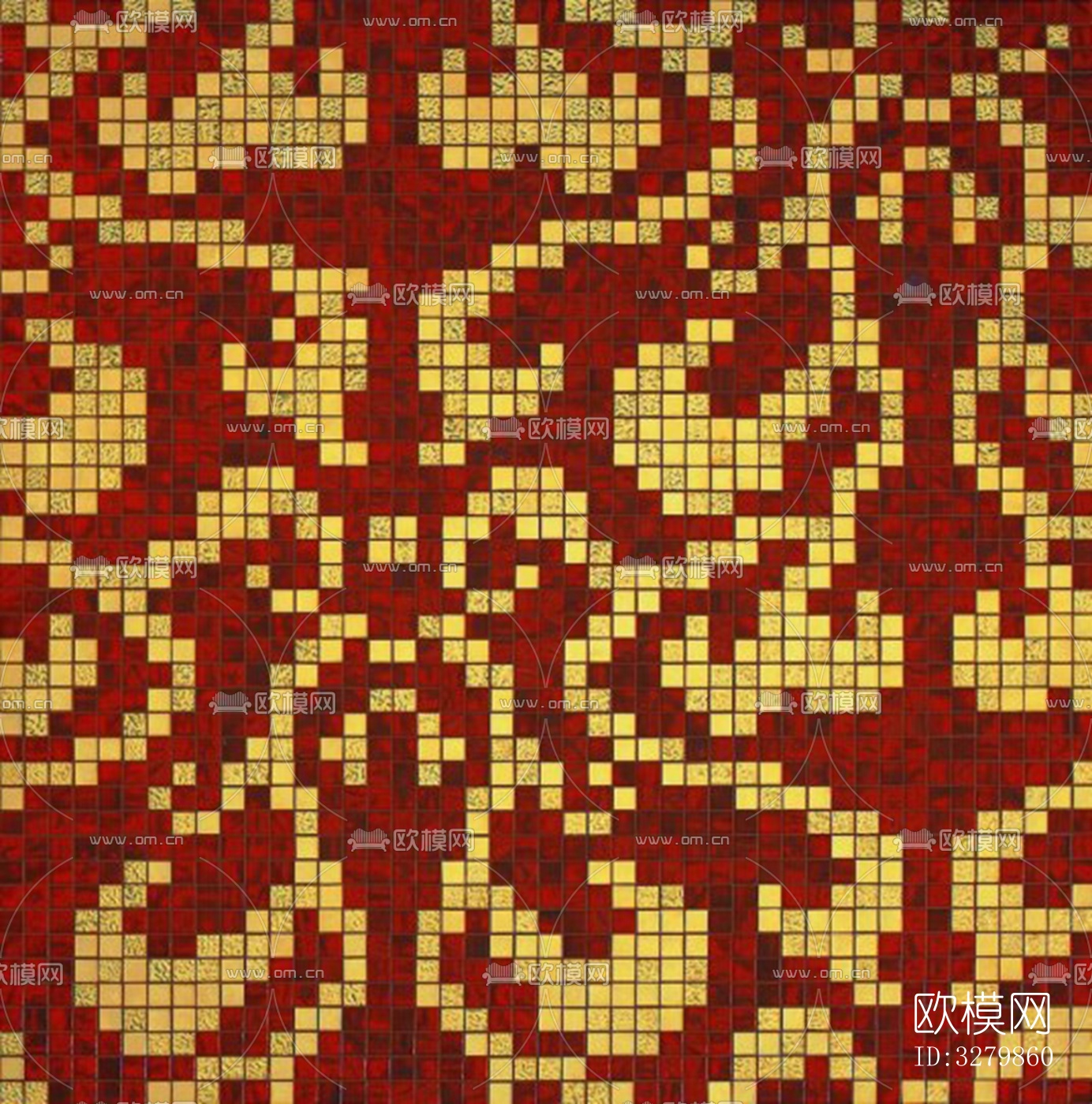 马赛克拼花砖图案下载（渲染图2）