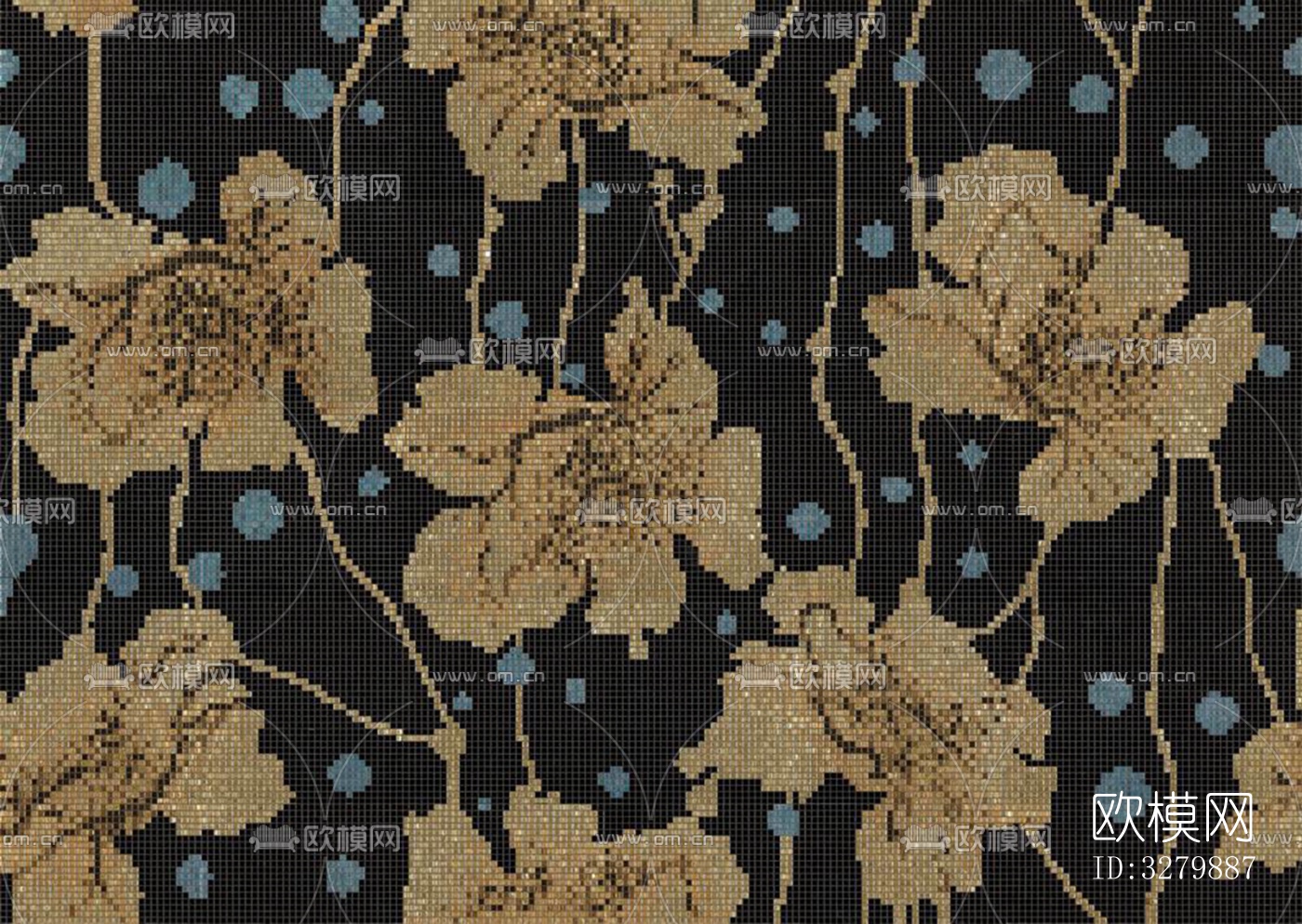马赛克拼花砖图案下载（渲染图8）