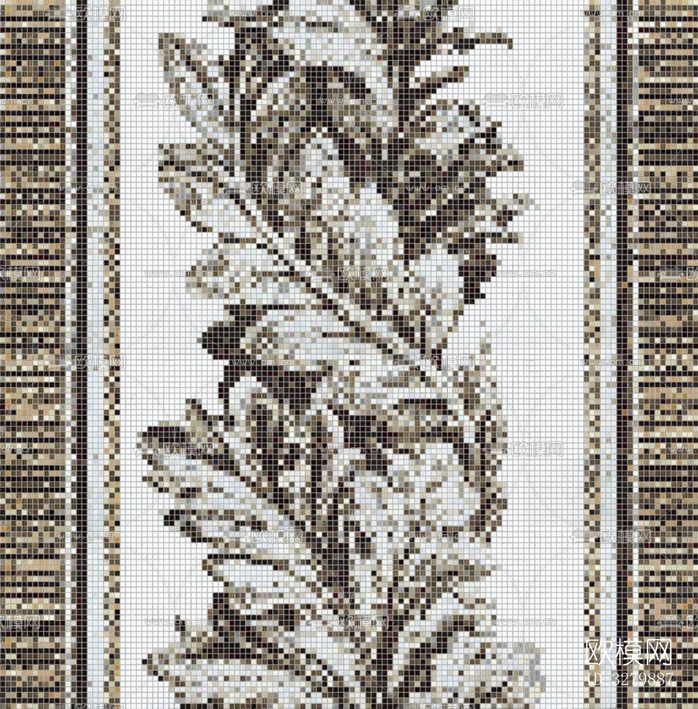 马赛克拼花砖图案下载（渲染图1）