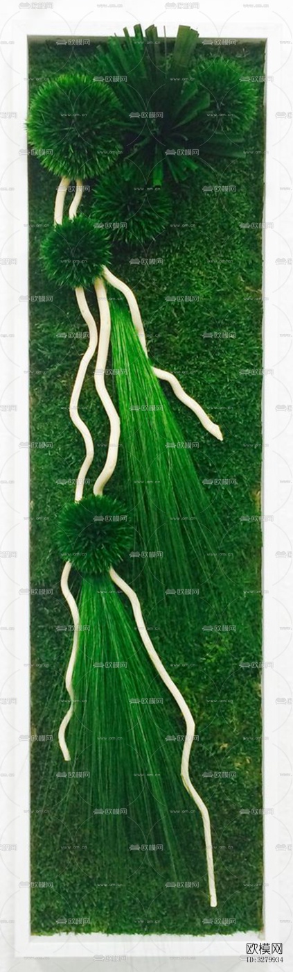 植物墙装饰下载（渲染图2）