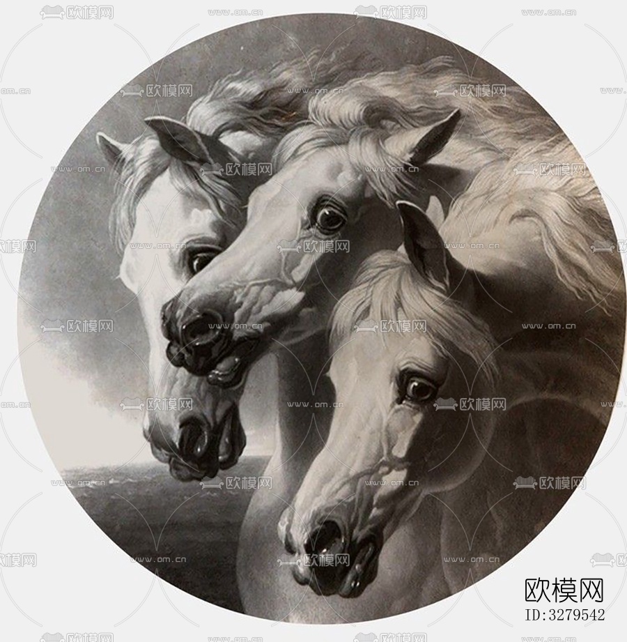 黑白风格装饰画下载