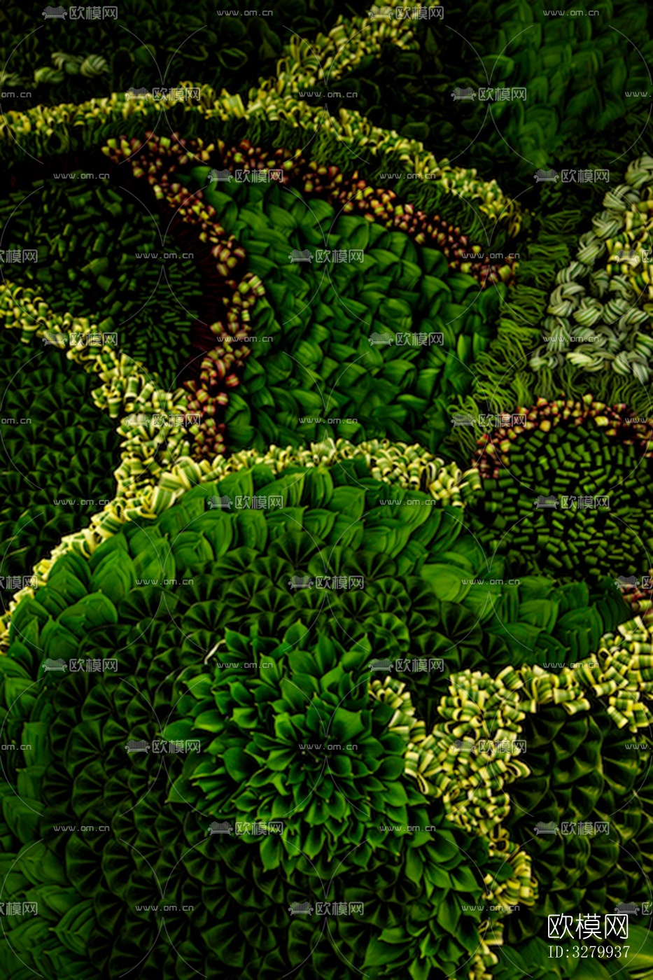 植物墙装饰下载（渲染图6）