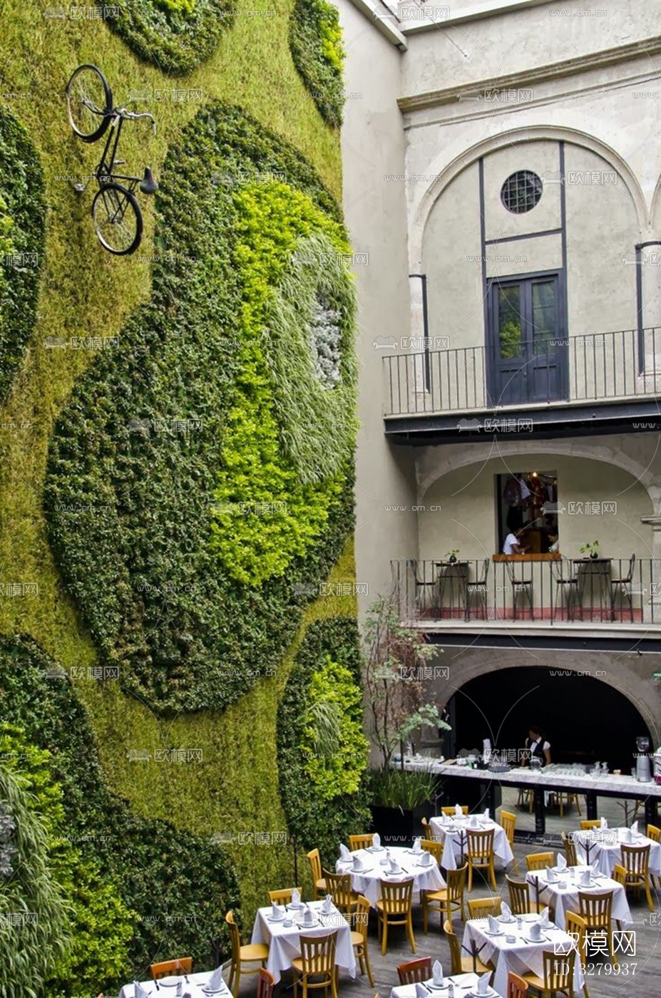 植物墙装饰下载（渲染图4）