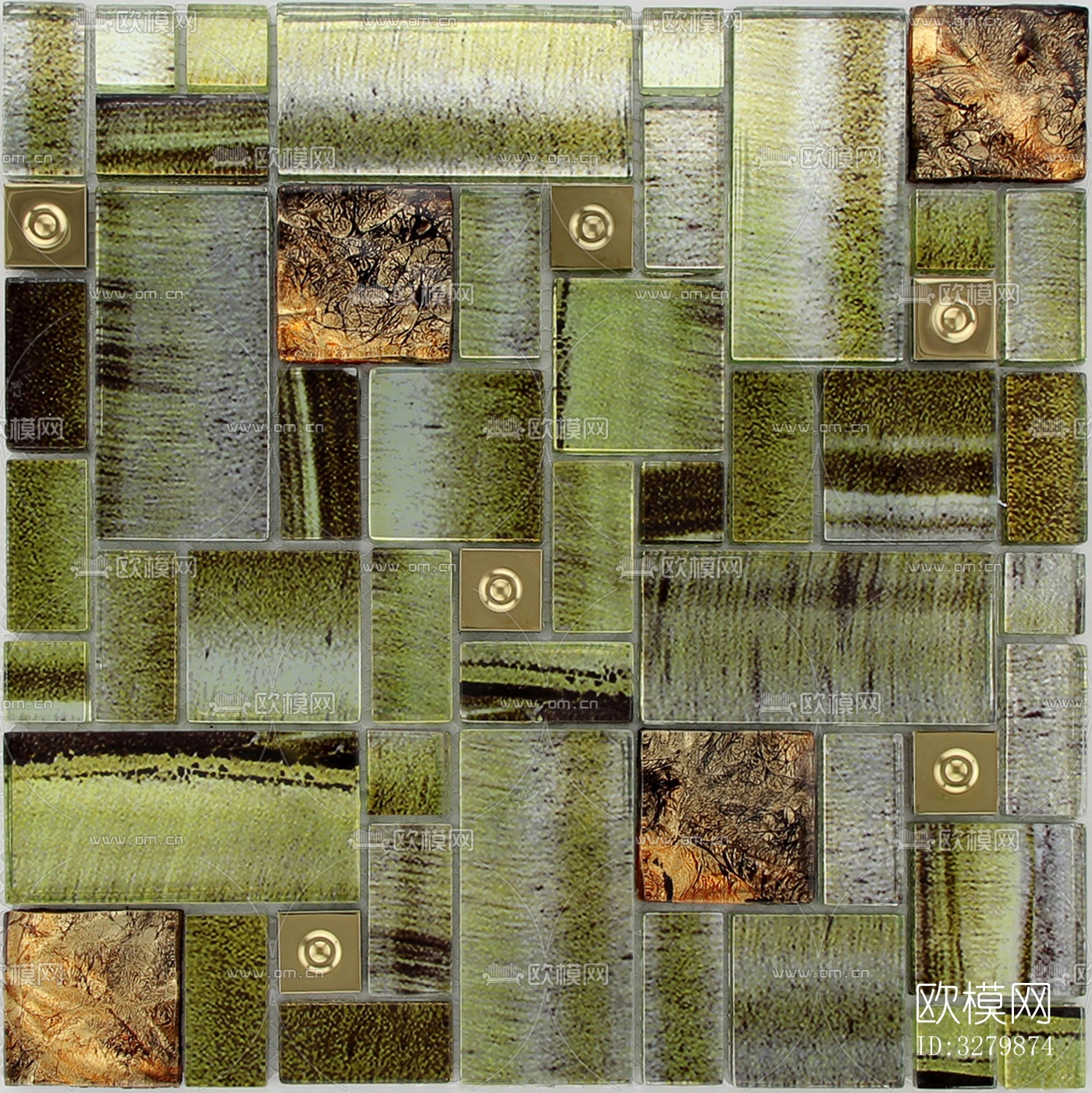 马赛克拼花砖图案下载（渲染图2）