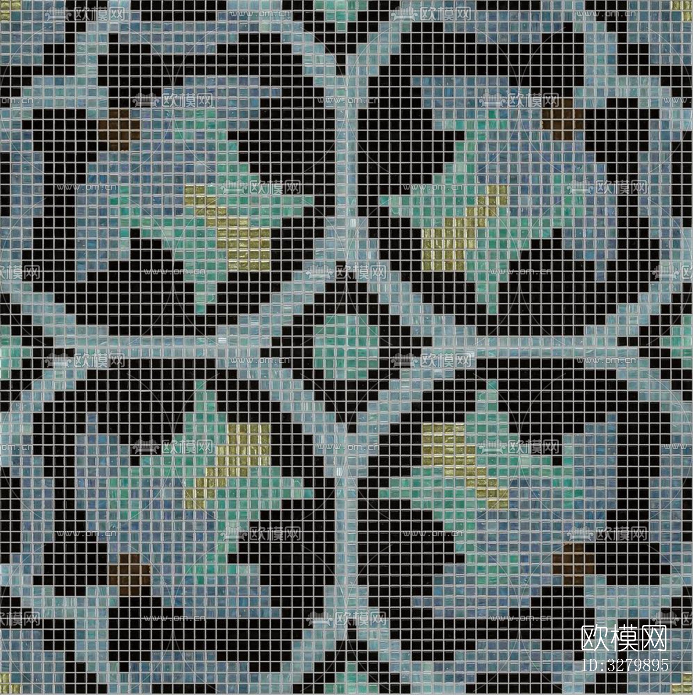 马赛克拼花砖图案下载（渲染图9）