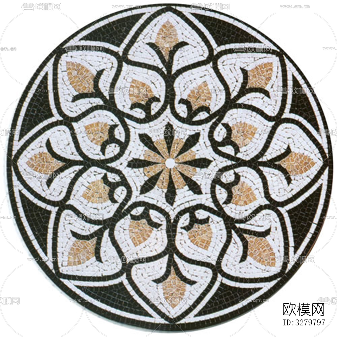 马赛克拼花图案下载（渲染图4）