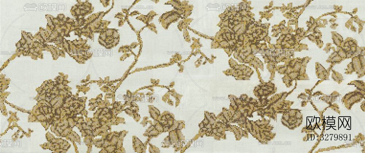 马赛克拼花砖图案下载（渲染图1）