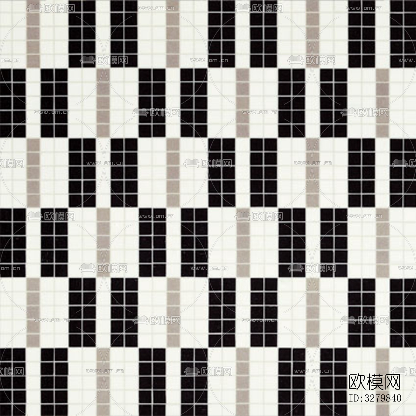 马赛克拼花砖图案下载（渲染图6）