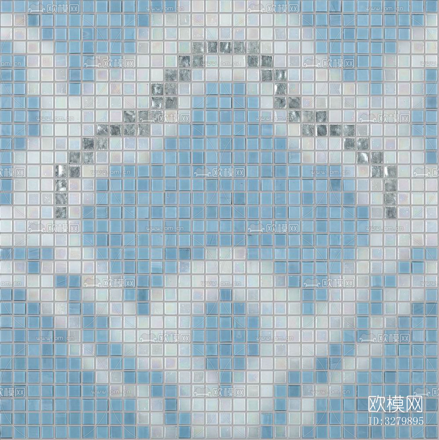 马赛克拼花砖图案下载（渲染图2）