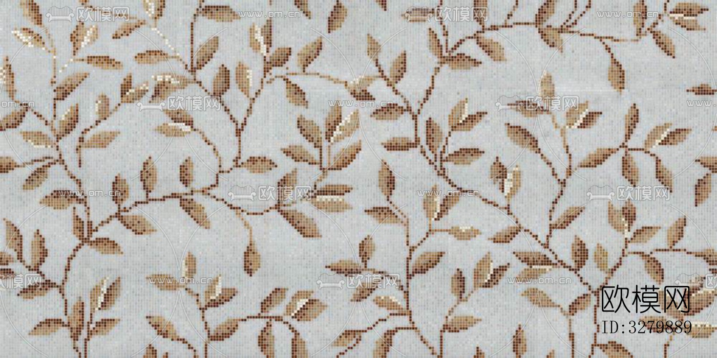 马赛克拼花砖图案下载（渲染图2）