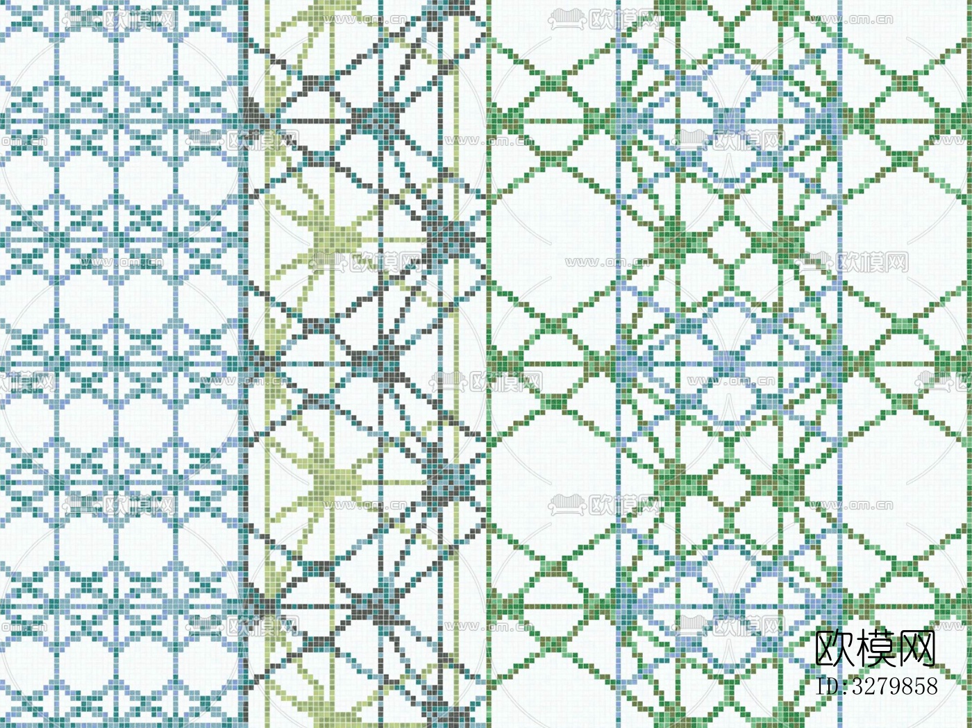 马赛克拼花砖图案下载（渲染图4）