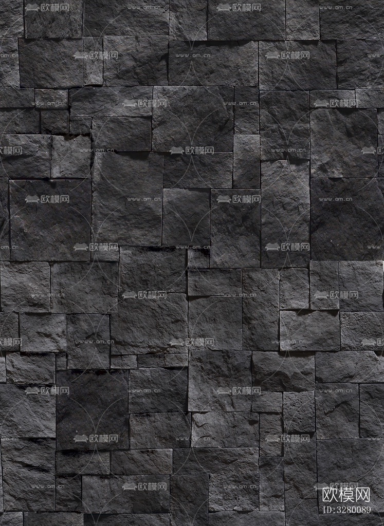 文化石墙面材质下载（渲染图1）
