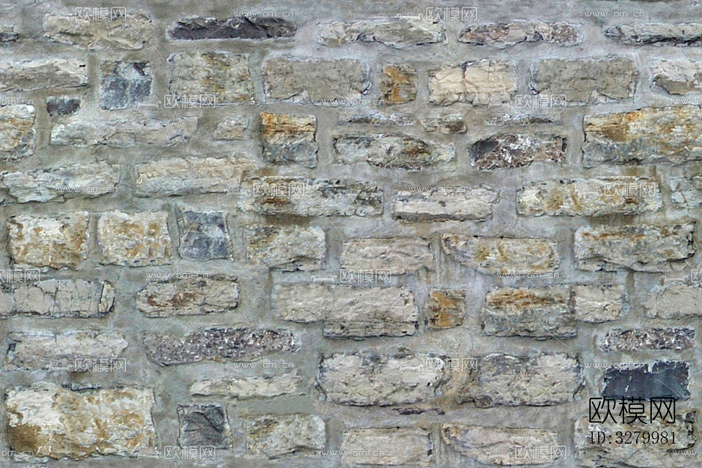 文化石墙面材质下载（渲染图2）