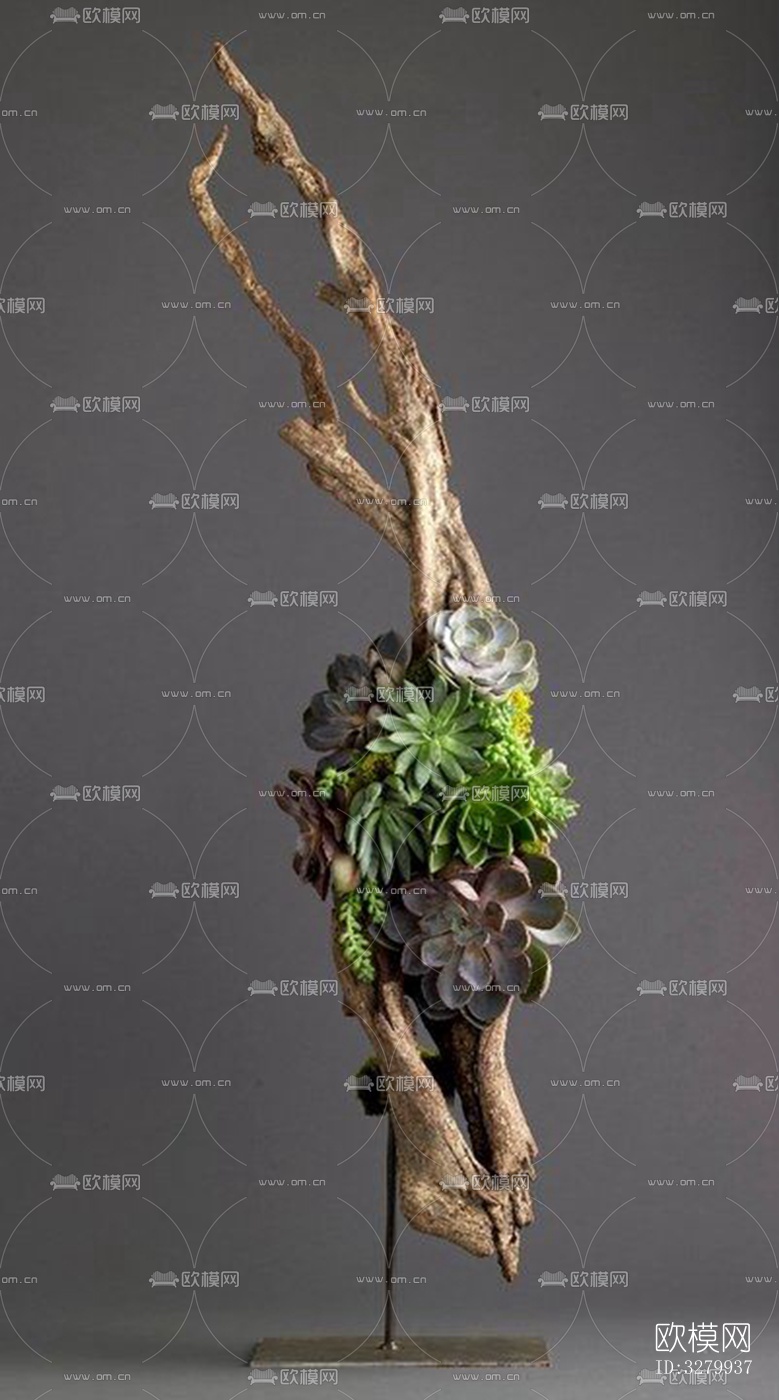 植物墙装饰下载（渲染图1）